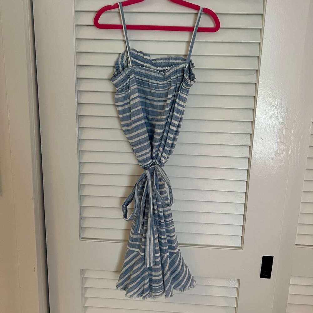 Bella Dahl girls blue and white sundress